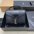Authentic Saint Laurent CASSANDRA Top Handle Bag 578000  24×20x11cm