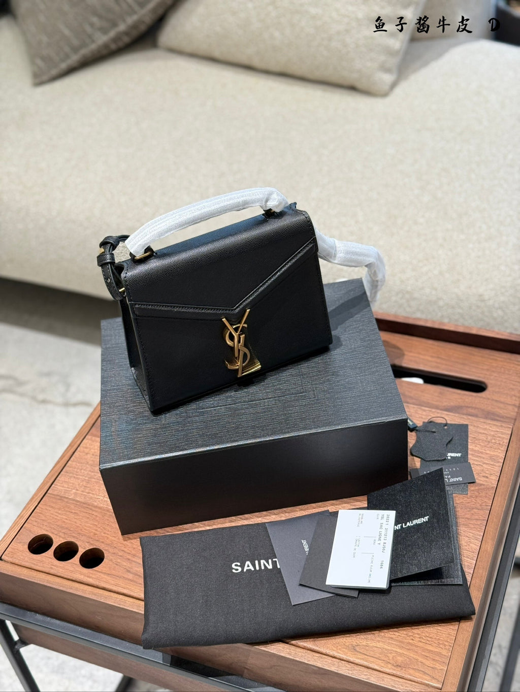 Saint Laurent Vintage Fashion Mini Cassandra YSL Trend Tote Bag