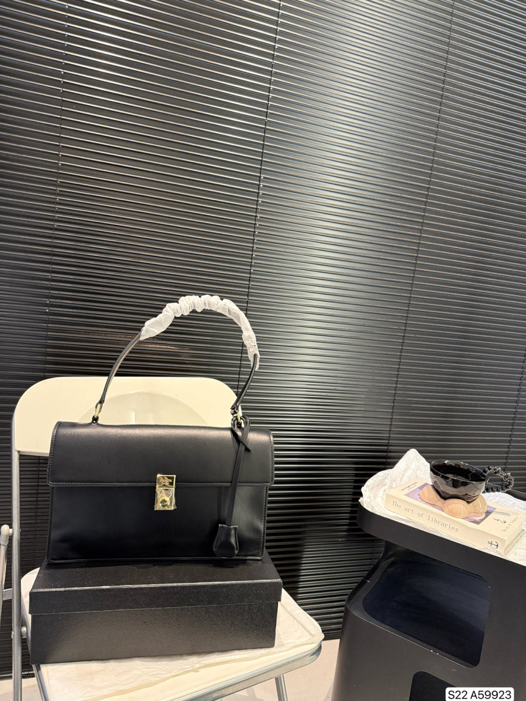 Louis Vuitton LV Square Bag Black Handbag 32x21cm